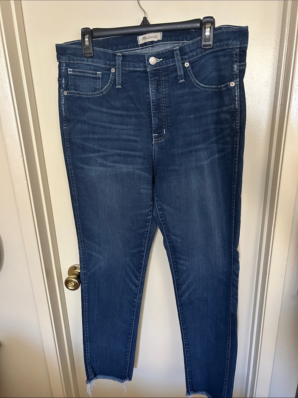 Madewell Dark Blue High-Rise Denim Jeans